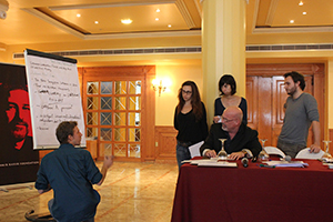 Participants brainstorm in a breakout session.