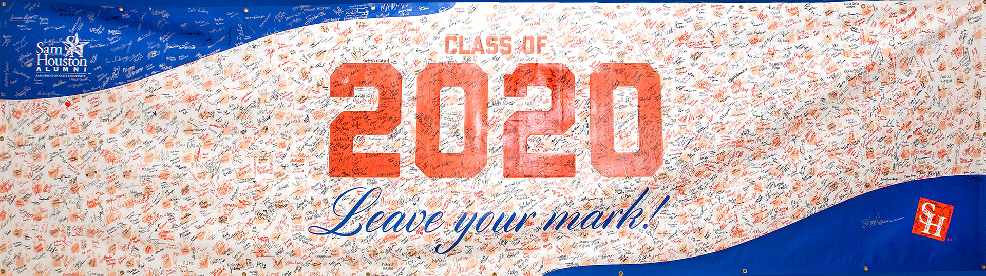 2020 Graduation Banner with signatures