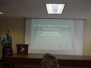 Brenden Wiggins Presenting a powerpoint.