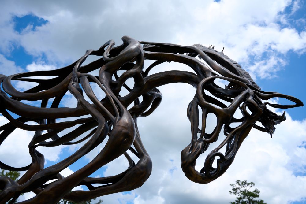 sculpture at Gibbs Ranch