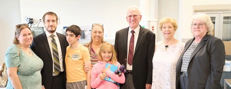 Dr. Sanderlin’s family at ceremony