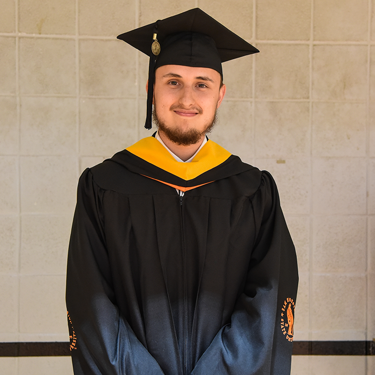 Cook with cap & gown 