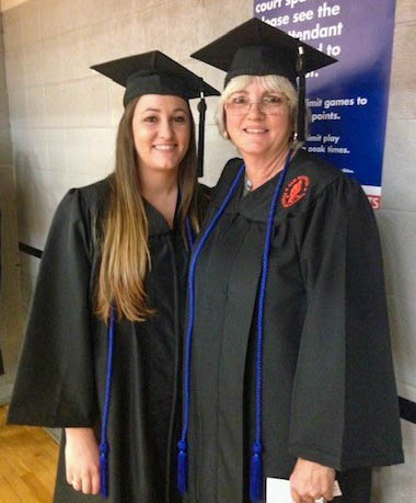 Laura Greenwood and her daughter