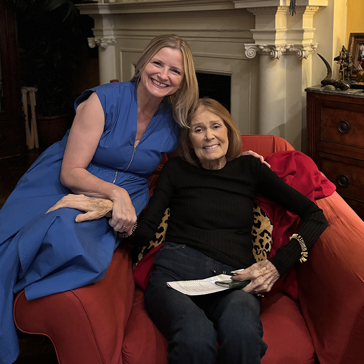 Rose Brock with Gloria Steinem