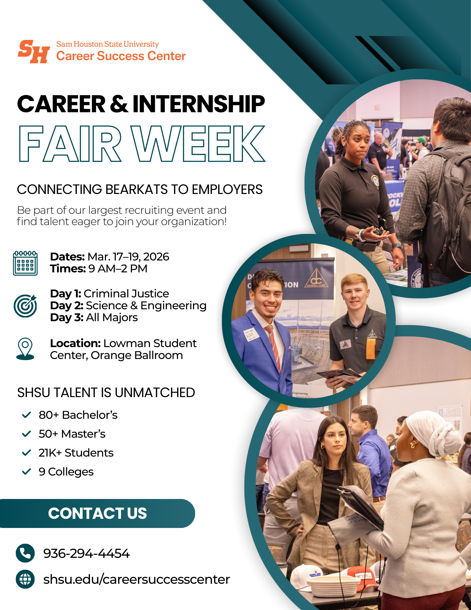 Career &amp; Internship Fair Week Flyer