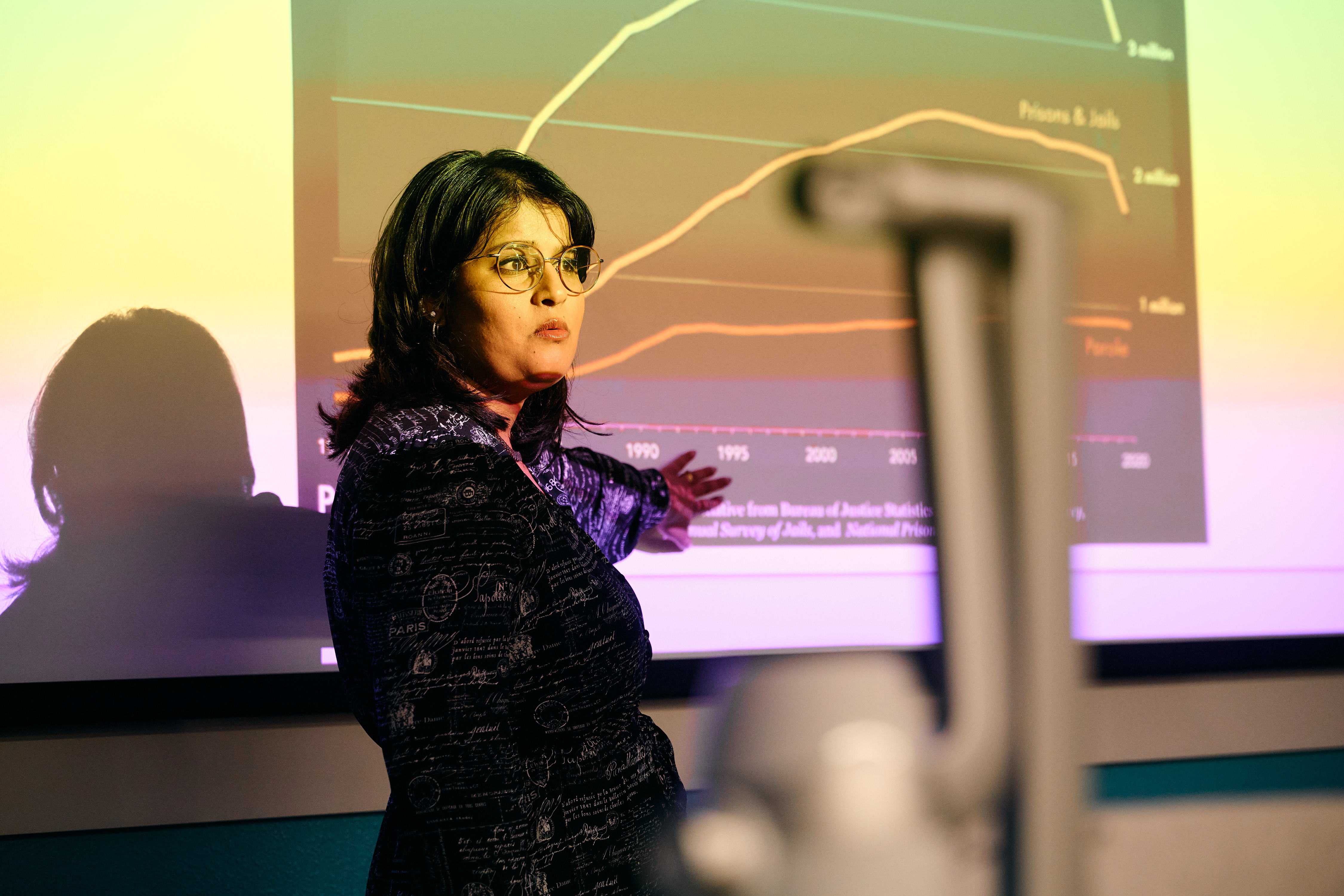 SHSU international scholar presenting.