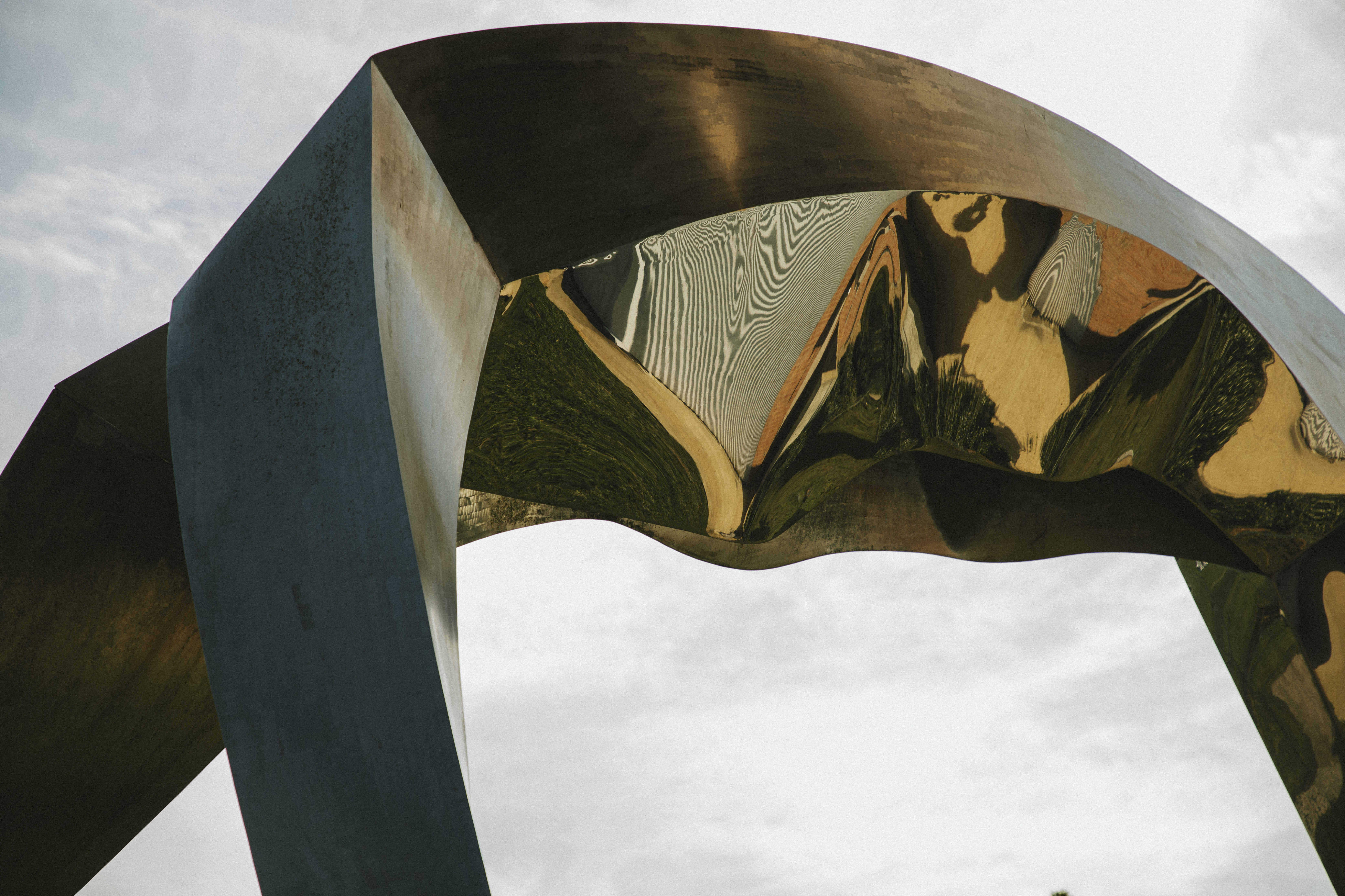 Art statue on campus