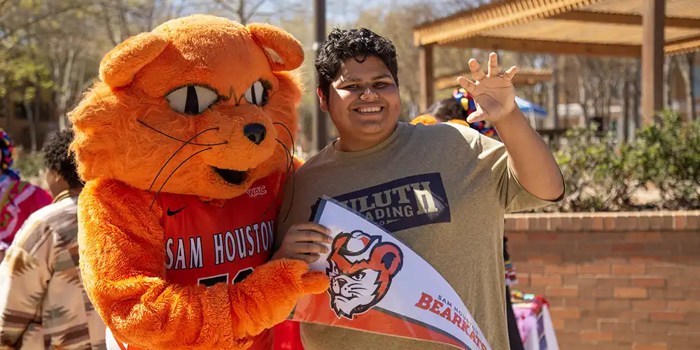 SHSU students participating in campus activities