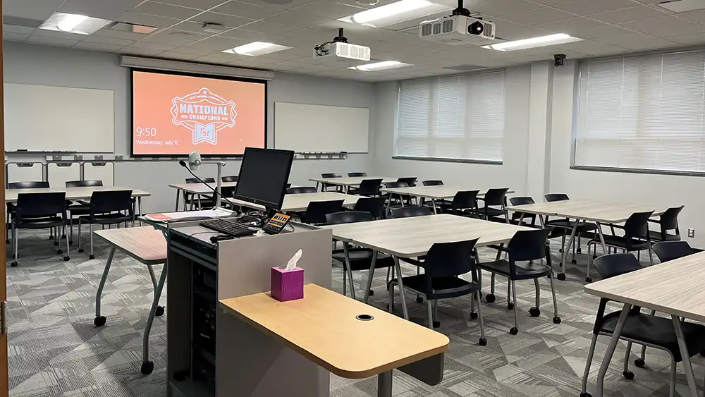 Picture 1 of classroom.