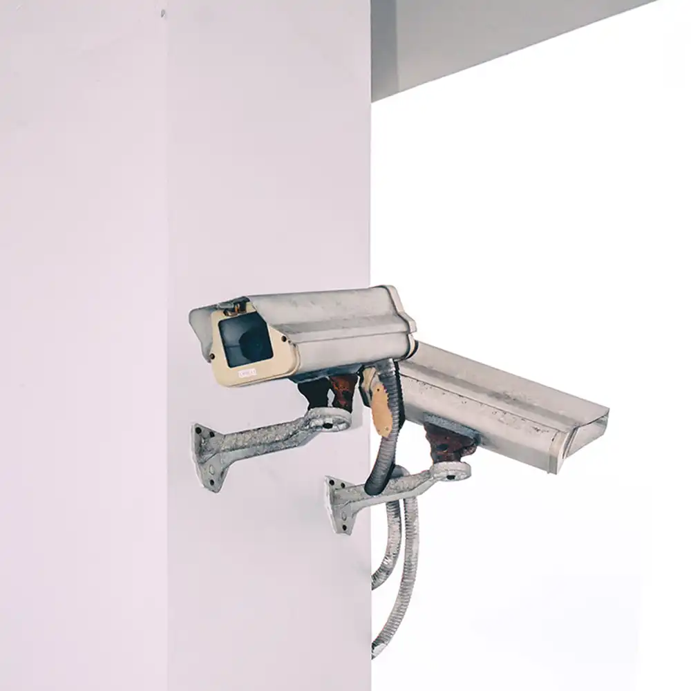 two security cameras