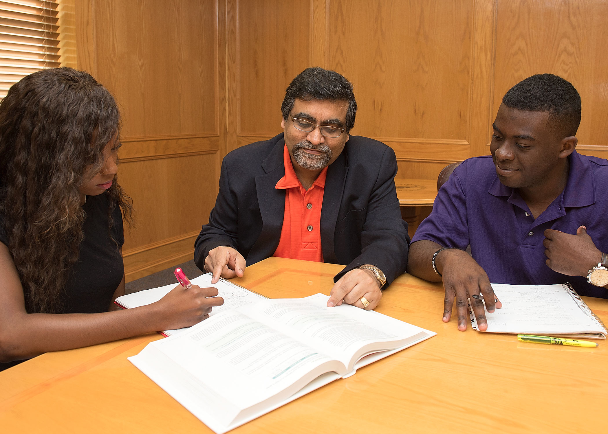 Sanjay Mehta with students