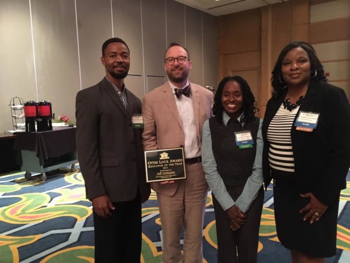 Dr. Littlejohn with history award