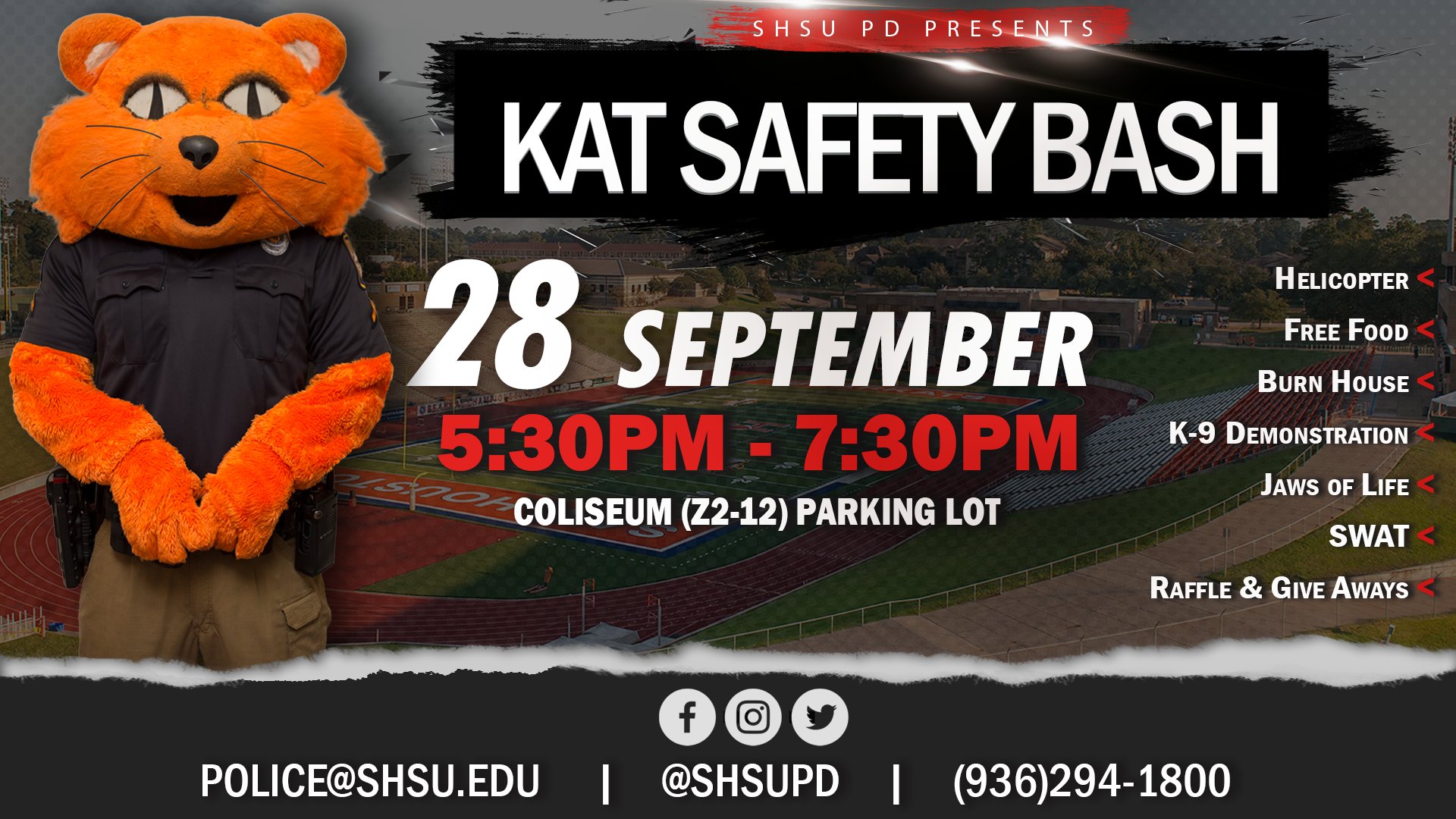 Kat Safety Bash Schedule