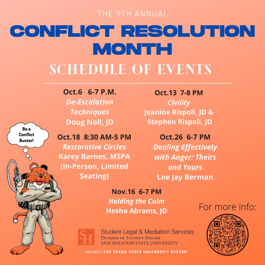Conflict Resolution Month Events