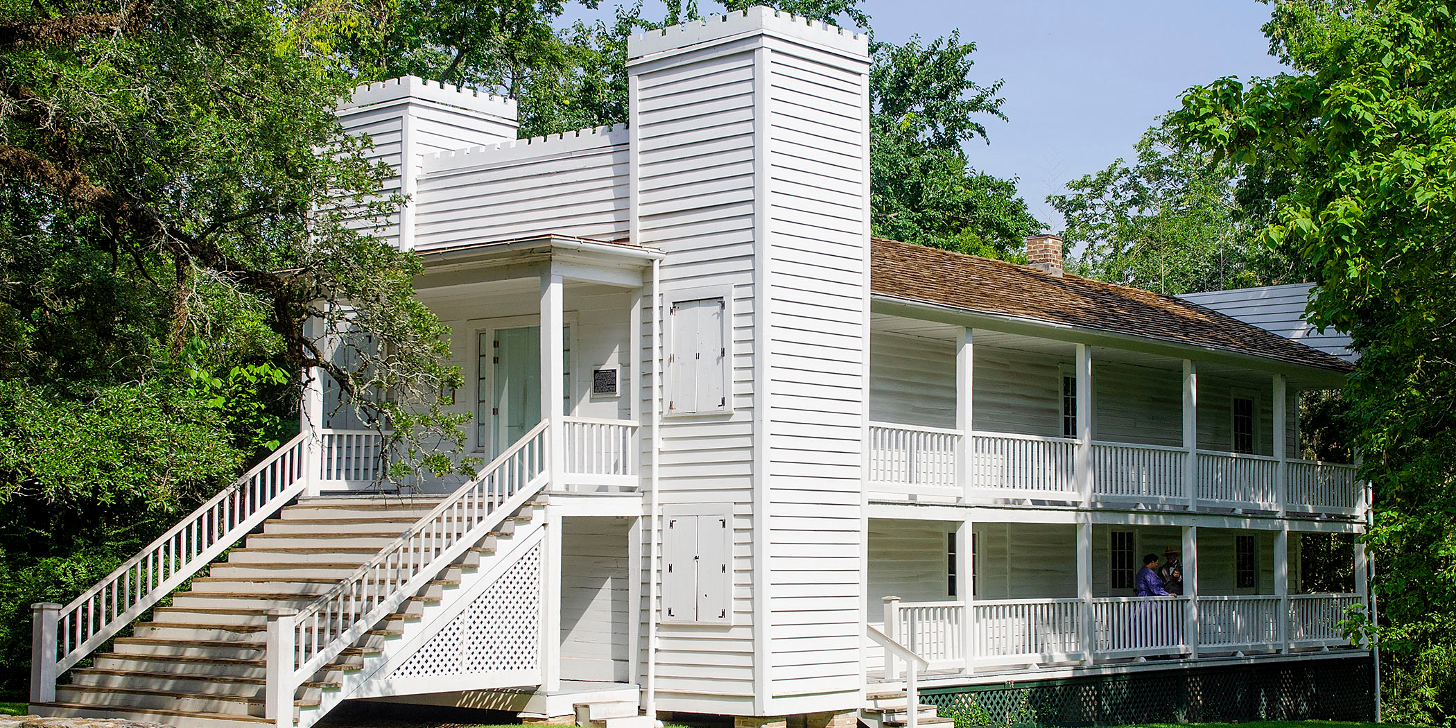 Steamboat House on the grounds of the Sam Houston Memorial Museum