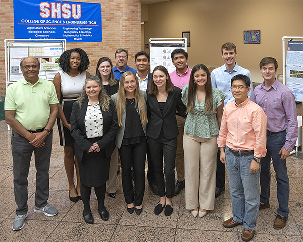10 students presented their research conducted over the summer at a poster session Aug. 5.