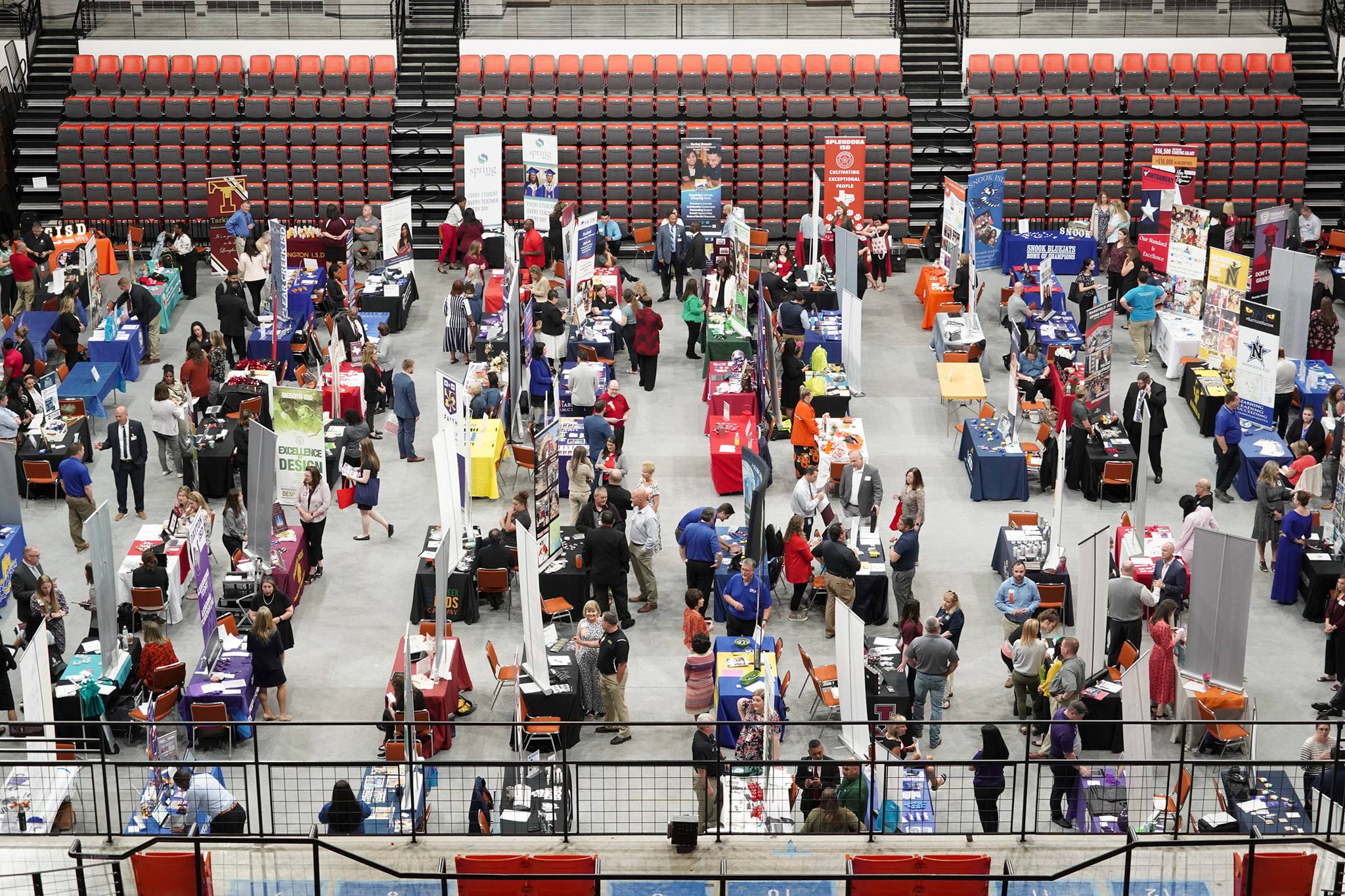 Bearkat teacher candidates recently visited with more 100 school districts across the state to find their dream job at the Spring 2022 Teacher Career Fair