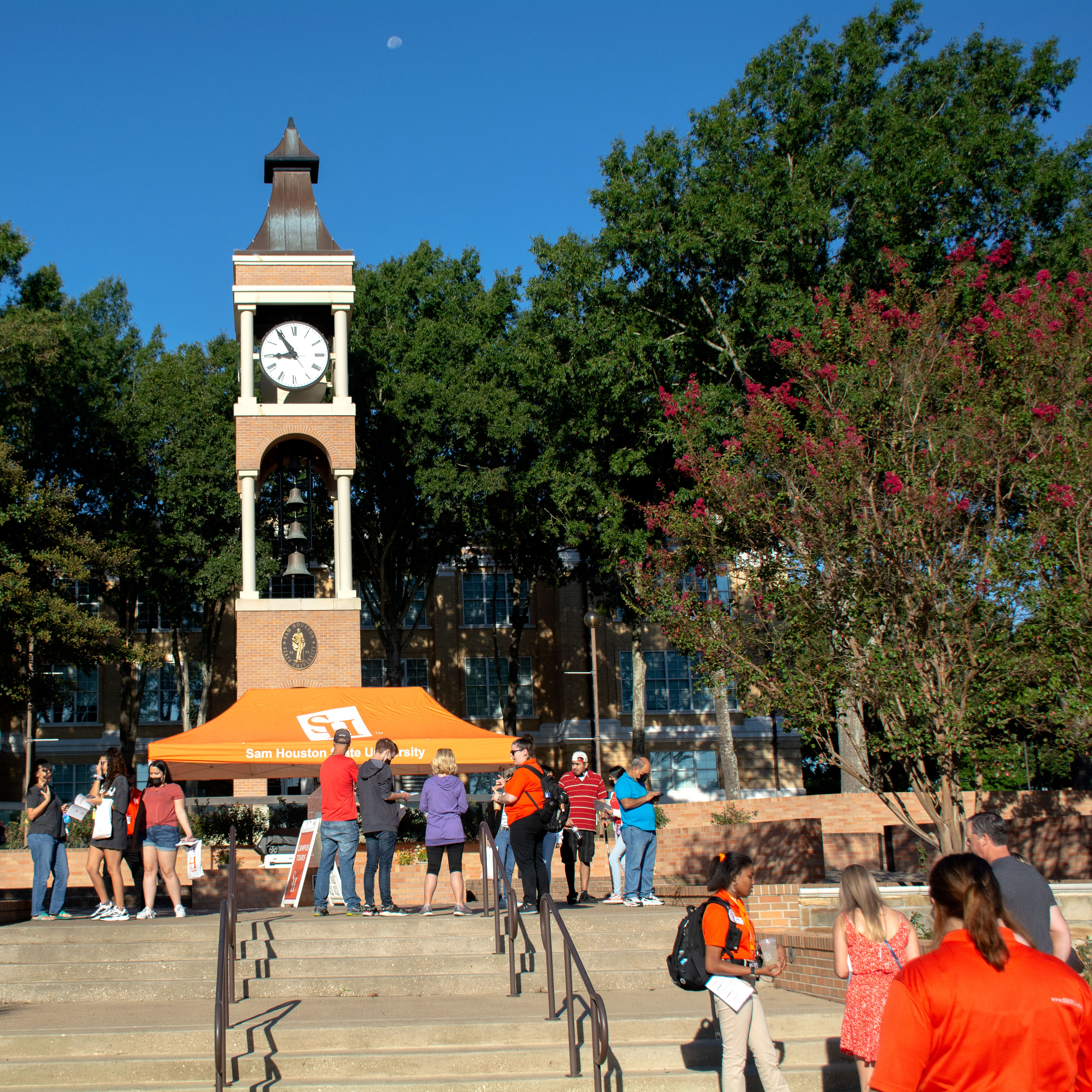 Families at Saturday@Sam around Clock Tower