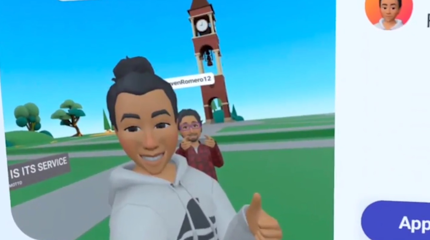 Virtual Clock Tower selfie