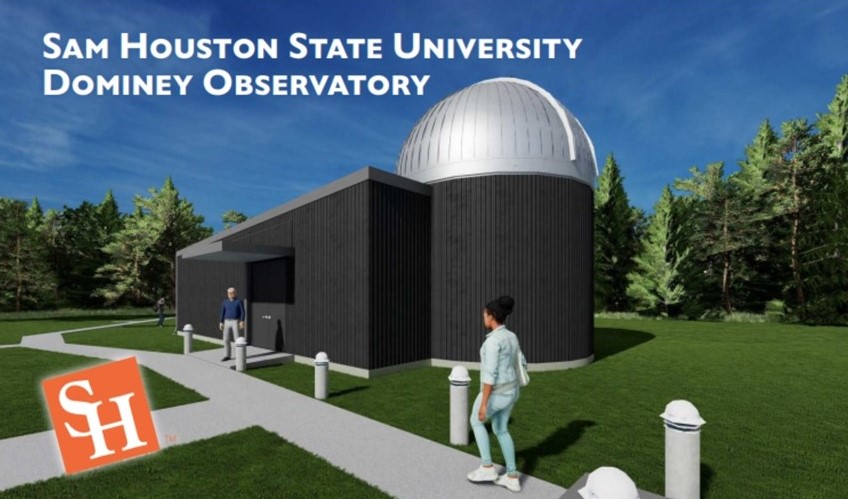 rendering of SHSU Dominey Observatory